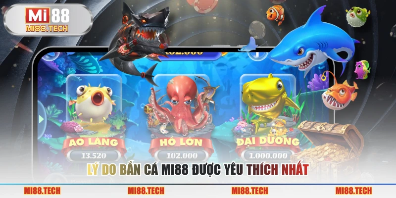 Bắn Cá MI88 Săn Thưởng Đỉnh Cao Tại Đại Dương Xanh Thẳm - Yexor